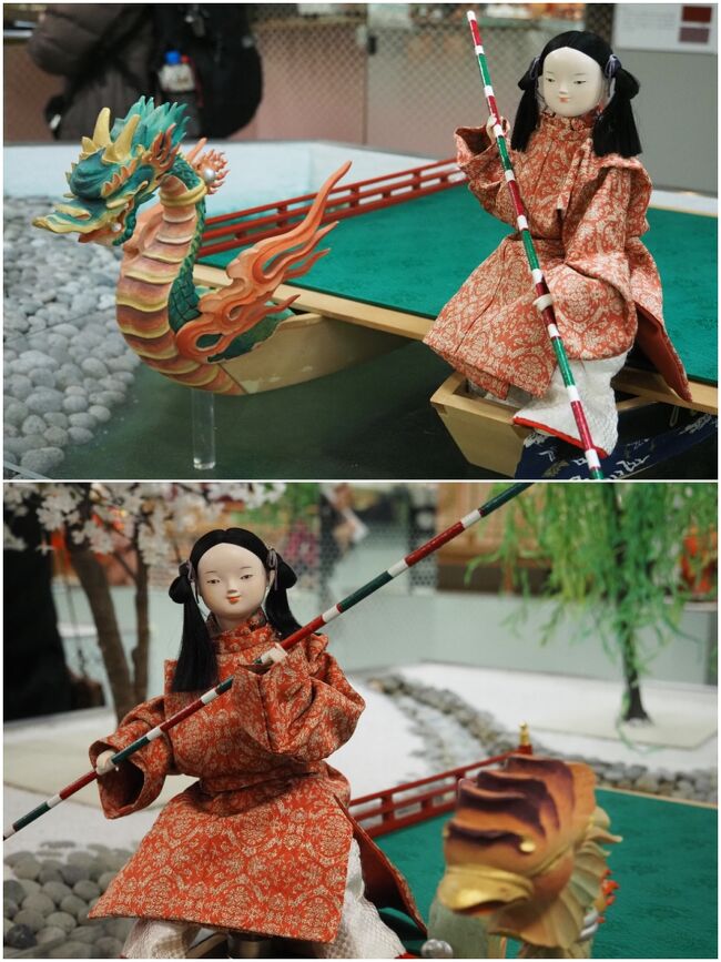 エレベータを降りると、いきなり展示会場で、目の前には"一寸法師(?)"のような人形が出迎えてくれます。