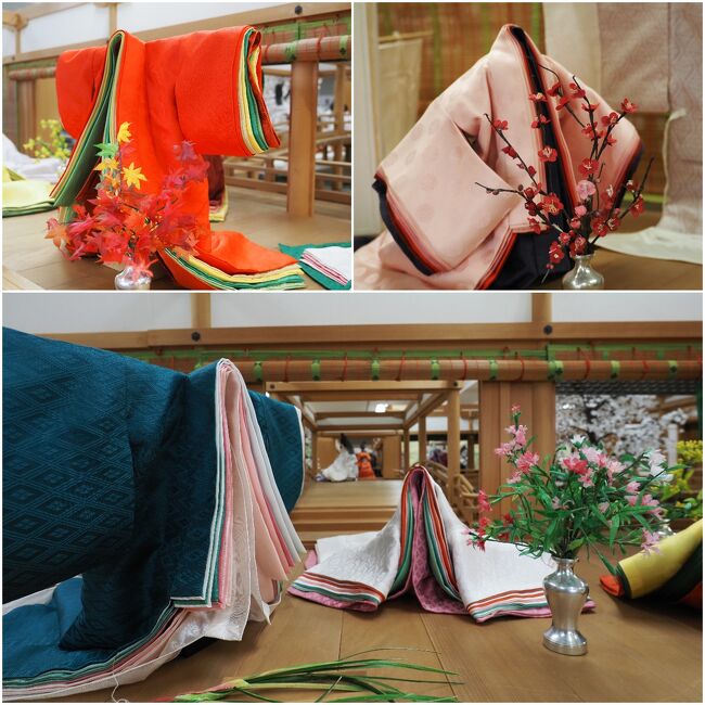 十二単のミニチュア展示も。