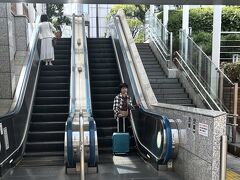 りんかい線は少し離れてて、目前の横断歩道を渡った先にある。
当初、駅の入り口を見つけられず、通りすがりの御婦人に尋ねた。