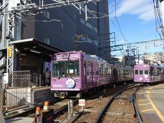 　西院駅で阪急から嵐電に乗り換え。