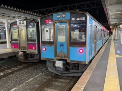 「青い森鉄道」の終電1本前、22時55分に青森駅に到着。八戸から乗通し。