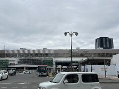 新潟駅前は、綺麗に整備された広大な広場ができるようで、現在工事中です。新潟駅はCoCOLo新潟も完成し、とても綺麗になっていました。