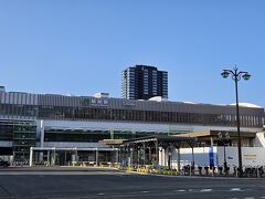 おはようございます。3日目の朝です。
6:20頃ホテルを出発して、ランニングスタートです！

まずは新潟駅前で。