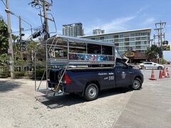 ↑ 乗ってきたソンテウです

終点はプーペンシーフードの手前です




