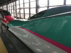 盛岡駅到着です！東北新幹線と連結して東京方面に出発します！