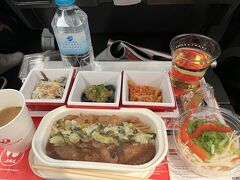 飛行機はJALとラタムの共同就航便。JALの機内食はすごい。ビデオまで作っちゃって、味わいながら食べられる