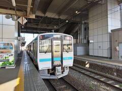13時過ぎに函館駅を出発し、新幹線で八戸まで移動。さらにローカル線に乗り換え久慈を目指す。八戸で1時間も待ち時間があり、函館から久慈まで約5時間。函館から東京に行くのと同じくらいかかる。