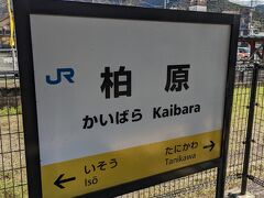 この日２つ目の柏原（かいばら）駅に到着しました。
福知山線にある駅で、兵庫県丹波市にあります。
なお、３つ目の「柏原駅」は次の日に訪問する予定です。