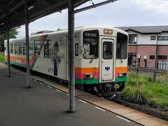 長井駅から宮内駅まで25分乗車して到着しました