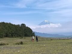 　
　クルーズ１３日目　清水に寄港

　港の近くのバス停から三保の松原へ

　富士山が見えて良かった