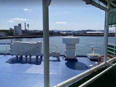 2時間15分、あっという間でした。間もなく接岸です。