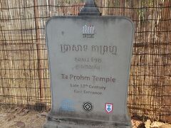 バスに帰るたび、
冷たいおしぼりとお水をいただけるのは、
嬉しいサービス♡

お次は、タ・プローム。
皆さん、「トゥームレイダー」という映画は見ましたか？
2001年公開、アンジョリーナ.ジョリー主演の
アドベンチャームービー。
こちらは、その映画のシーンに登場した遺跡。