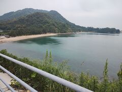 上蒲刈島の南ルートを行く、基本平坦なルートだが、恋ヶ浜、県民の浜の手前でアップダウンあり。
