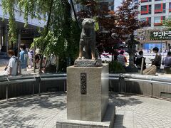 渋谷のシンボルハチ公像は外国人観光客に大人気。
この日もハチ公目当てに長蛇の列でしたが、人の入れ替えのスキをついて撮影に成功しました。