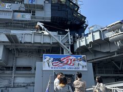 La Jollaを後にし、サンディエゴに入ります。
試合開始まで時間があり、空母Midway博物館（艦）を見学しに来ました。