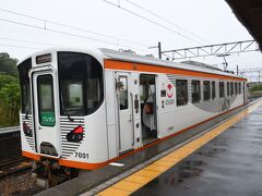 スイッチバックの一畑口で下車。