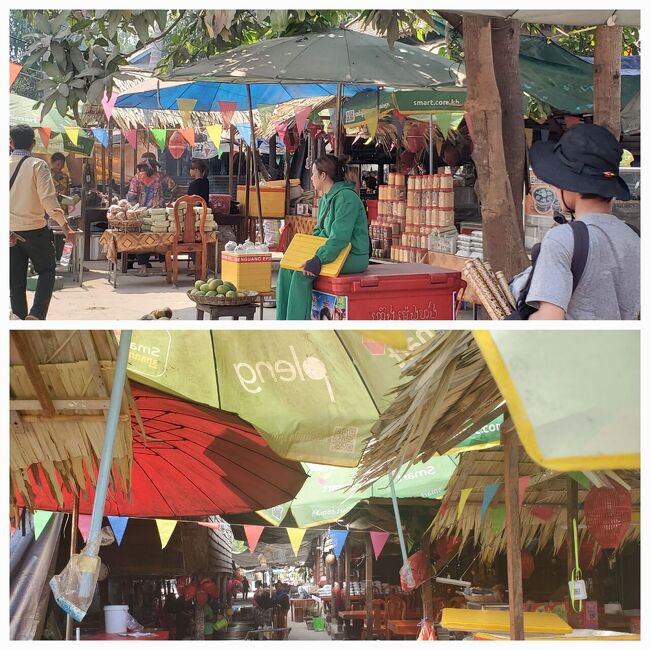 次に向かう途中、ハッピースマイル.マーケット<br />なる場所をチラッと見学。<br />しかし、皆さんの表情にスマイルなし…<br />暑いから眉間に皺がよる(-""-;)