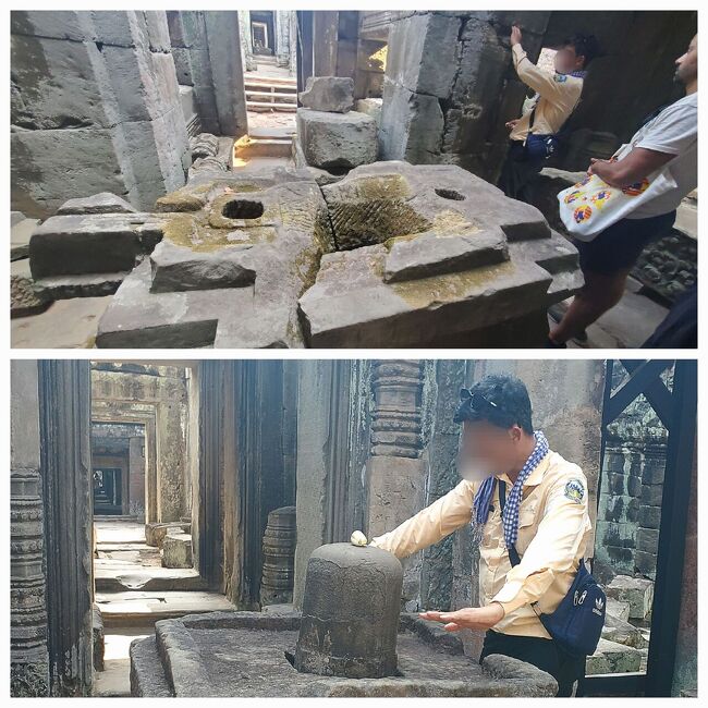 保存状態の良い、YONI(上)とLINGA(下)だそう。