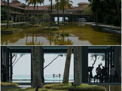 第三篇は、四日目の途中から。
まずはコロンボとゴールの間に位置し、ジェフリーバワ建築の中でも特に完成度が高いと言われている「ヘリタンス アフンガラ (Heritance Ahungalla)」に。
バワが一番最初につくったインフィニティープールがこのヘリタンスアフンガラとのこと。
ロビーからプールを貫きインド洋の水平線まで一望できる眺めは「バワ建築の真骨頂」です。