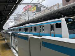 電車での移動