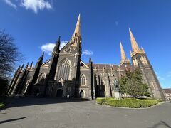 オーストラリア最大のゴシック建築の教会、セントパトリック大聖堂。