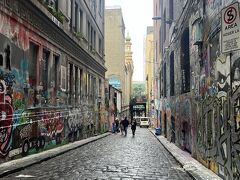 ウォールアートで有名なHosier Laneへ