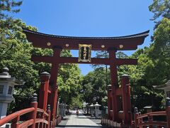 次は、日本三大木造鳥居の氣比神宮へ！