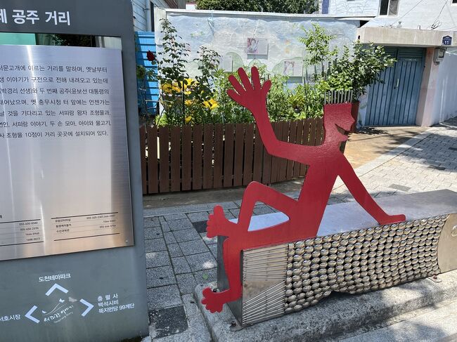 歩いて西ピラン壁画村へ