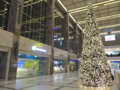 Uバーンを乗り継いで西駅に戻ってきました。
西駅構内にもキラキラのクリスマスツリーがありました。