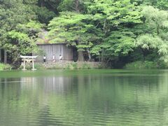 金鱗湖
天祖神社の鳥居が見えます