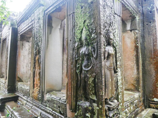 第二回廊のレリーフは割と綺麗！<br /><br />チャンパとの戦争の様子や、<br />建設された当時の狩りの様子などが彫られています。