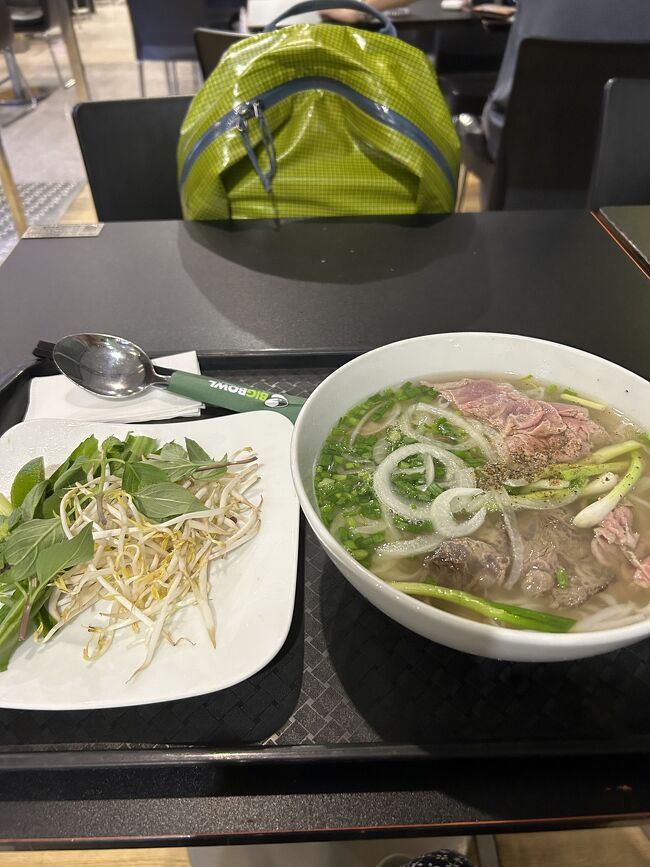 せっかくベトナムなので、<br />フォーを食べてみることに照れ<br /><br />お店の人にオススメしてもらった<br />２種類のお肉が乗っているフォーにしました。<br /><br />野菜たっぷりでおいしかったです！！<br /><br /><br />別のお店でジャスミンライチティーも！<br />これ、美味しかったー✨