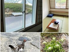 今宵の宿みくりが池温泉です♪
部屋から立山がきれいに見ました、いい部屋にしていただき感謝です♪