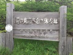 着きました。池ノ平湿原。
インフォメーションセンターに駐車。駐車料金600円。
途中トイレもないので、ここで済ませます。
大丈夫と思うけど、クマ鈴つけてます。