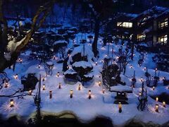 約120本の雪見ろうそくが灯され、長い廊下からたくさんのろうそくが見れるのは圧巻！！
とてもロマンティックでした。