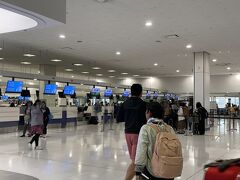 ANAカウンターもぞくぞくと人が集まってきたわ。






