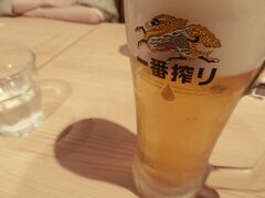 みんなで夕食を食べる。

暑かったので、ビールで乾杯