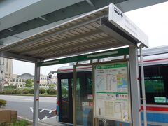 ３０分もかけて東京国際クルーズターミナル駅前に到着。
なお、この系統は「循環」系統なので、帰りはここからすぐにトンネルに入るので青物横丁まで１５分もかからないはず。
その後この路線、廃止になってしまいました。最初で最後の乗車になってしまいました。