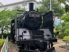 小諸城址懐古園にはC56型蒸気機関車が静態保存されています。かつて小海線で活躍しましたね。