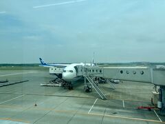 ANA(NH)058便新千歳空港行き
ボーイング777-200に機材変更となりました
ほぼオンタイムでランディングでした