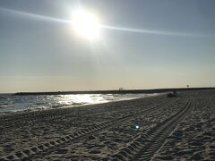 海水浴場に戻ってきた