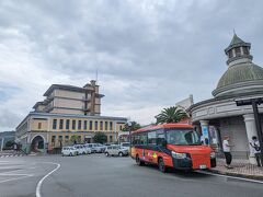 終点・道の駅宍喰温泉に到着！
なんだか南ヨーロッパのような雰囲気です笑