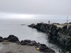 秋の浜遊泳場