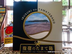 指宿駅 鹿児島県指宿市十二町
白黒に塗り分けられた列車があるんでしょうね？
