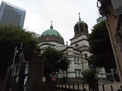 ニコライ堂へも行きました。この日はしまっていたので、外観のみを見学しました。