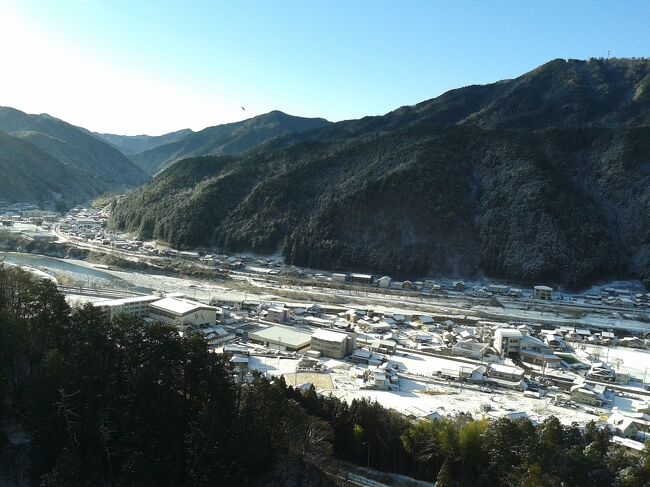 雪化粧が綺麗。