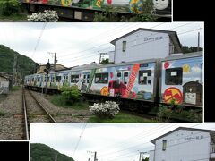 「都留市」駅で下車
トーマス号をお見送り

ここからバスだよ