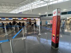＜JFK＞

その後のことは記憶が飛んでいます。
でもJALファーストクラスのチェックインカウンターはバッチリ撮っていました。
無事にチェックインしたのでしょう。