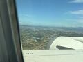 桃園国際空港着陸前の台湾風景