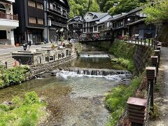 見えてきました～～憧れの銀山温泉☆彡